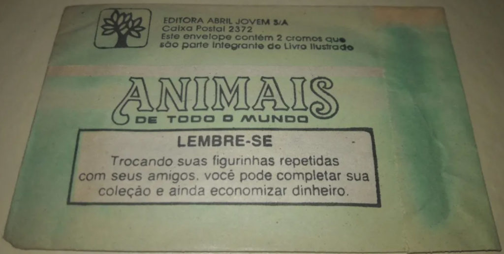 Pacotinho de Figurinhas Animais de Todo o Mundo