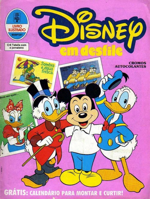 Álbum de Figurinhas Disney em Desfile