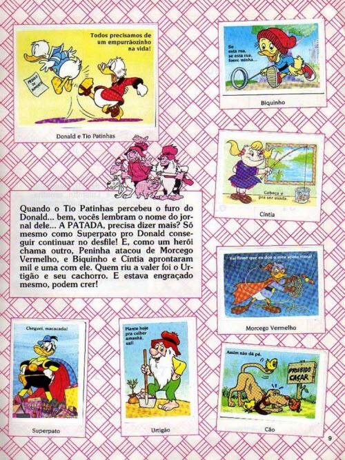 Álbum de Figurinhas Disney em Desfile