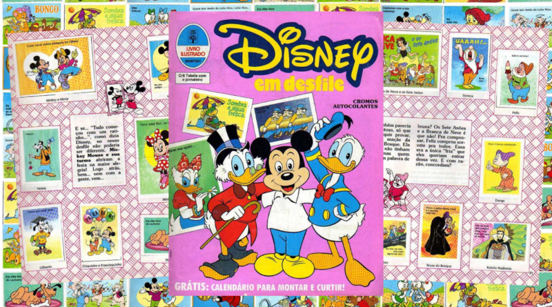 Álbum de Figurinhas Disney em Desfile