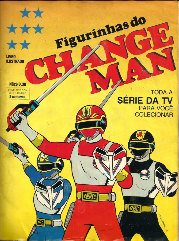 Álbum de Figurinhas Jaspion e Changeman Bloch