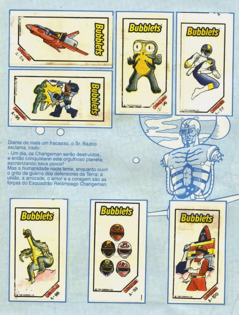 Jaspion e Changeman Bubblets