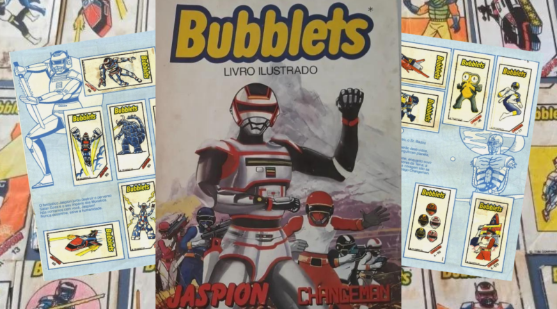 Álbum de Figurinhas Jaspion e Changeman Bubblets