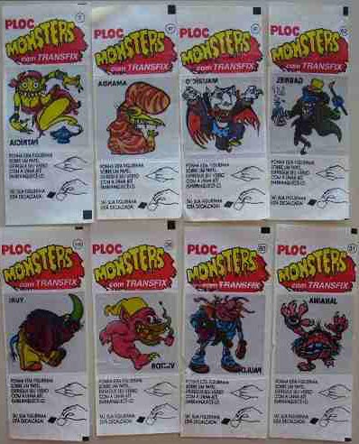 Figurinhas Ploc Monsters