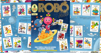 Álbum de Figurinhas Robô Kit Abril
