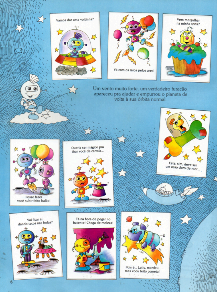 Álbum de Figurinhas Robô Kit Abril